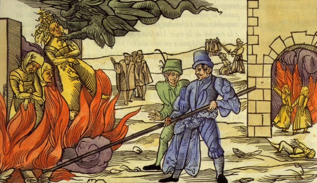 Сжигание ведьм в Гарце. 1555 год